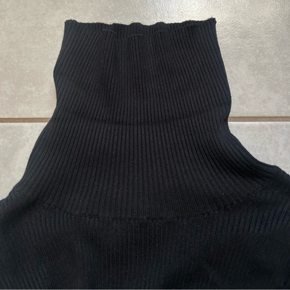 Anthropologie Cecilia Puff Sleeve
Ribbed Turtleneck black Size Medium - Picture 9 of 10